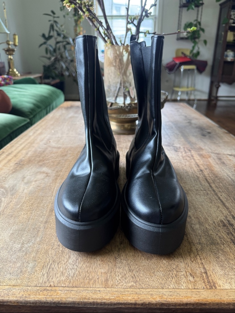ASOS Black Platform Combat Boots